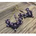 boucles d'oreilles macramé Elfiques Rhodonite boucles d'oreilles macramé Elfiques Rhodonite