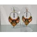 Collection ARCADIA : Boucles d'oreilles macramé et créoles tons chauds Collection ARCADIA : Boucles d'oreilles macramé et créoles tons chauds