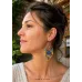 Boucles d'oreilles macramé multicolores
