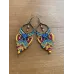 Boucles d'oreilles macramé multicolores