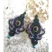 Boucles d'oreilles macramé et Améthyste Aphrodite