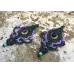 Boucles d'oreilles macramé et Améthyste Aphrodite