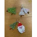 Boucles d'oreilles sapin et Père Noël Boucles d'oreilles sapin et Père Noël