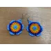 Boucles d'oreilles fleurs bleues Boucles d'oreilles fleurs bleues