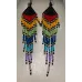Boucles d'oreilles Arc en ciel multicolores en perles