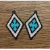 Boucles d'oreilles losanges perles Boucles d'oreilles losanges perles