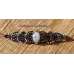 Bracelet macramé et Agate Dendritique sertie