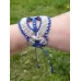 Bracelet macramé et Lapis Lazuli serti Bracelet macramé et Lapis Lazuli serti