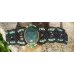 Bracelet macramé et Turquoise du Tibet sertie Bracelet macramé et Turquoise du Tibet sertie