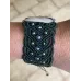 Bracelet macramé baroque et Oeil de Sainte Lucie