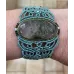 Bracelet macramé baroque et Agate mousse sertie