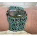 Bracelet macramé baroque et Agate mousse sertie
