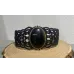 Bracelet macramé baroque et Obsidienne dorée sertie Bracelet macramé baroque et Obsidienne dorée sertie