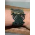 Bracelet macramé Elfique et Préhnite sertie