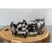 Bracelet macramé feuilles, et Agate dendritique sertie