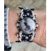 Bracelet macramé feuilles, et Agate dendritique sertie