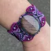 Bracelet collection ARCADIA : macramé et Labradorite reflets violets