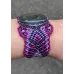 Bracelet collection ARCADIA : macramé et Labradorite reflets violets