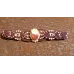 Bracelet macramé et Mookaite sertie de laiton
