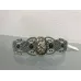 Bracelet macramé et Pyrite brute sertie Bracelet macramé et Pyrite brute sertie