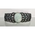 Bracelet manchette macramé baroque et Amazonite Bracelet manchette macramé baroque et Amazonite
