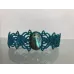 Bracelet macramé feuilles canard, et Labradorite