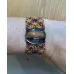 KILT : bracelet artisanal femme macramé avec pierre naturelle Labradorite
