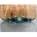 Bracelet macramé et pierre fine naturelle en Amazonite