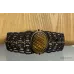 Bracelet macramé baroque et Oeil de Tigre serti