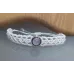 Bracelet macramé S et pierre fine – Blanc / Pierre de Lune Bracelet macramé S et pierre fine – Blanc / Pierre de Lune