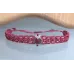 Bracelet macramé S et pierre fine – Rouge / Grenat Bracelet macramé S et pierre fine – Rouge / Grenat