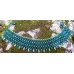 Bracelet manchette vert émeraude et doré