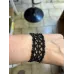 Lacy Dream : Bracelet dentelle de perles noires Lacy Dream : Bracelet dentelle de perles noires