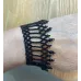 Bracelet manchette Dentelle Noire en perles Bracelet manchette Dentelle Noire en perles