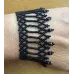 Bracelet manchette Dentelle Noire en perles Bracelet manchette Dentelle Noire en perles