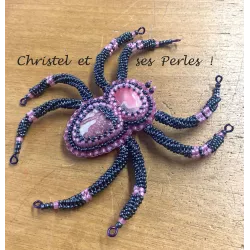 Broche brodée Araignée Broche brodée Araignée
