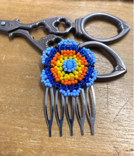 Barrette Fleur bleue Barrette Fleur bleue
