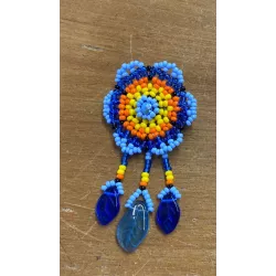 Broche fleur bleue Broche fleur bleue
