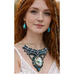 Collier plastron Abalone (coquillage Ormeau)
