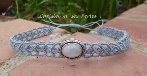Collier ras de cou Pierre de Lune Collier ras de cou Pierre de Lune