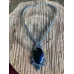 Collier macramé et Obsidienne argentée Elfique