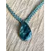 Collier macramé et Séraphinite sertie