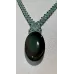 Collier macramé et Obsidienne Oeil Céleste