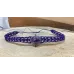 Collier ras de cou femme en macramé et Pierre fine naturelle en Améthyste