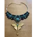 Faëlith : Plastron Papillon et Amazonite