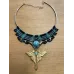 Faëlith : Plastron Papillon et Amazonite