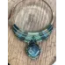 Collection ARCADIA : Plastron macramé et Labradorite camaieu vert