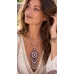 Collier perles Tila rose poudré