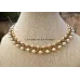 Collier perles nacré couleurs au choix – Crème / Cuivre
