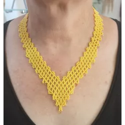 Collier perles V couleurs au choix